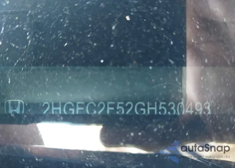 2016 Honda Civic Lx from USA, damaged, VIN 2HGFC2F52GH530493